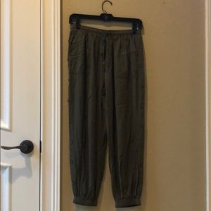 Army green joggers